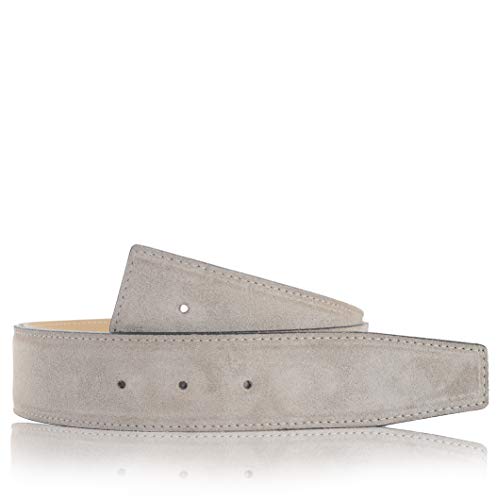 Exklusiver Premium Wildledergürtel in Graubeige in der Breite 40 mm 85 cm von Erdi Ünver