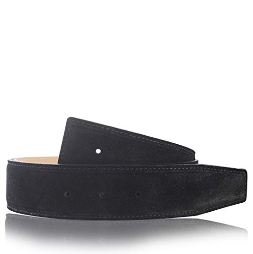 Exklusiver Premium Wildledergürtel in Schwarz in der Breite 32 mm 105 cm von Erdi Ünver