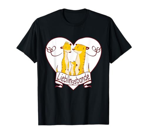 Damen Erdmännchen Familie Lieblingsbande T-Shirt von Erdmännchen Familie Tiere Erdmännchen Afrika