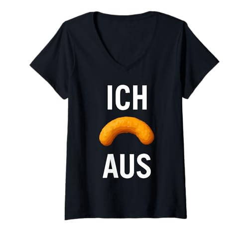 Damen Ich Flip Aus T-Shirt mit V-Ausschnitt Damen Ich Flip Aus T-Shirt mit V-Ausschnitt von Erdnussflips Spruch