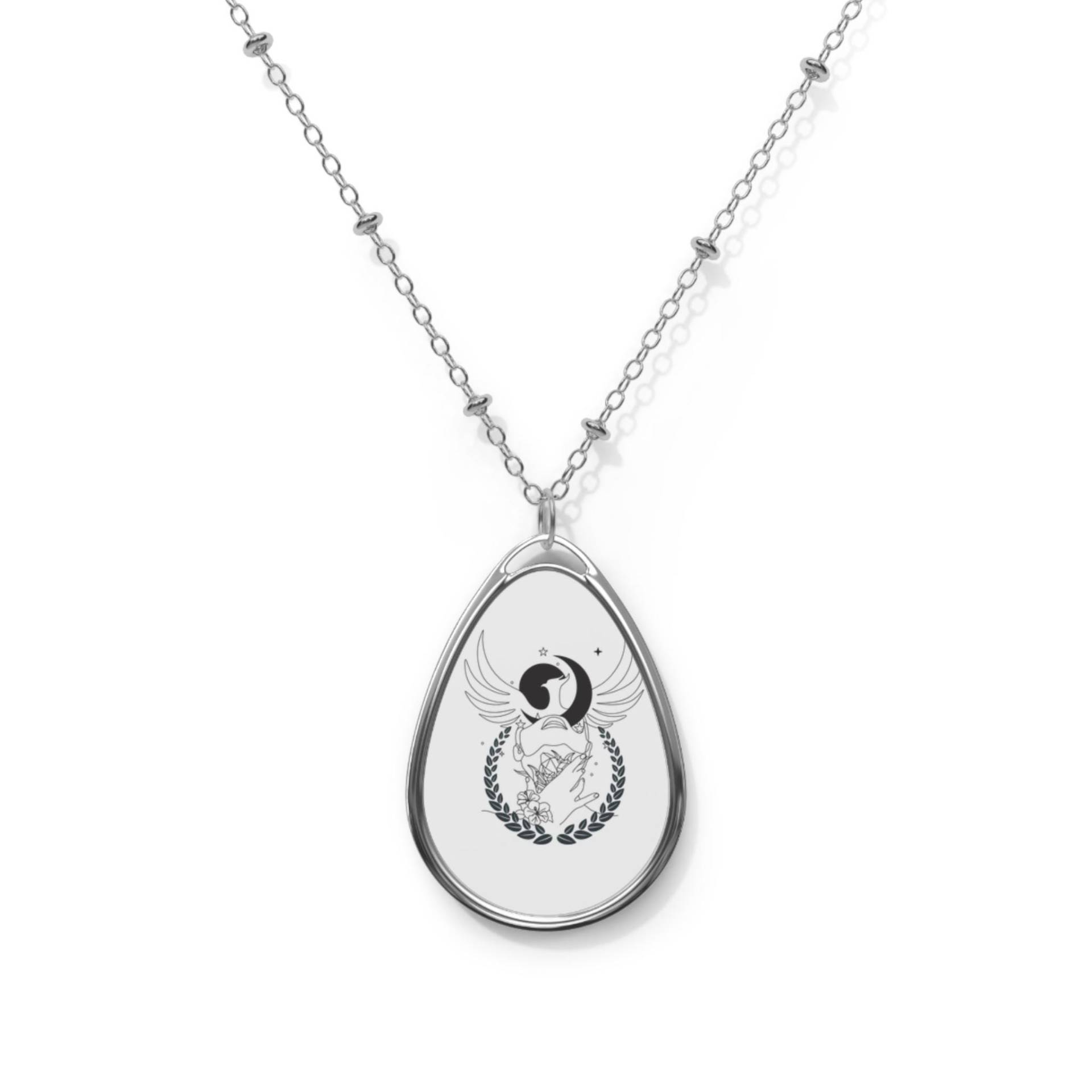 Elegant Oval Necklace With Winged Heart Design - Perfect Gift For Special Occasions, Jewelry Women, Fashion Accessories Elegant Oval Necklace With Winged Heart Design - Perfect Gift For Special Occasions, Jewelry Women, Fashion Accessories von ErfolgWert