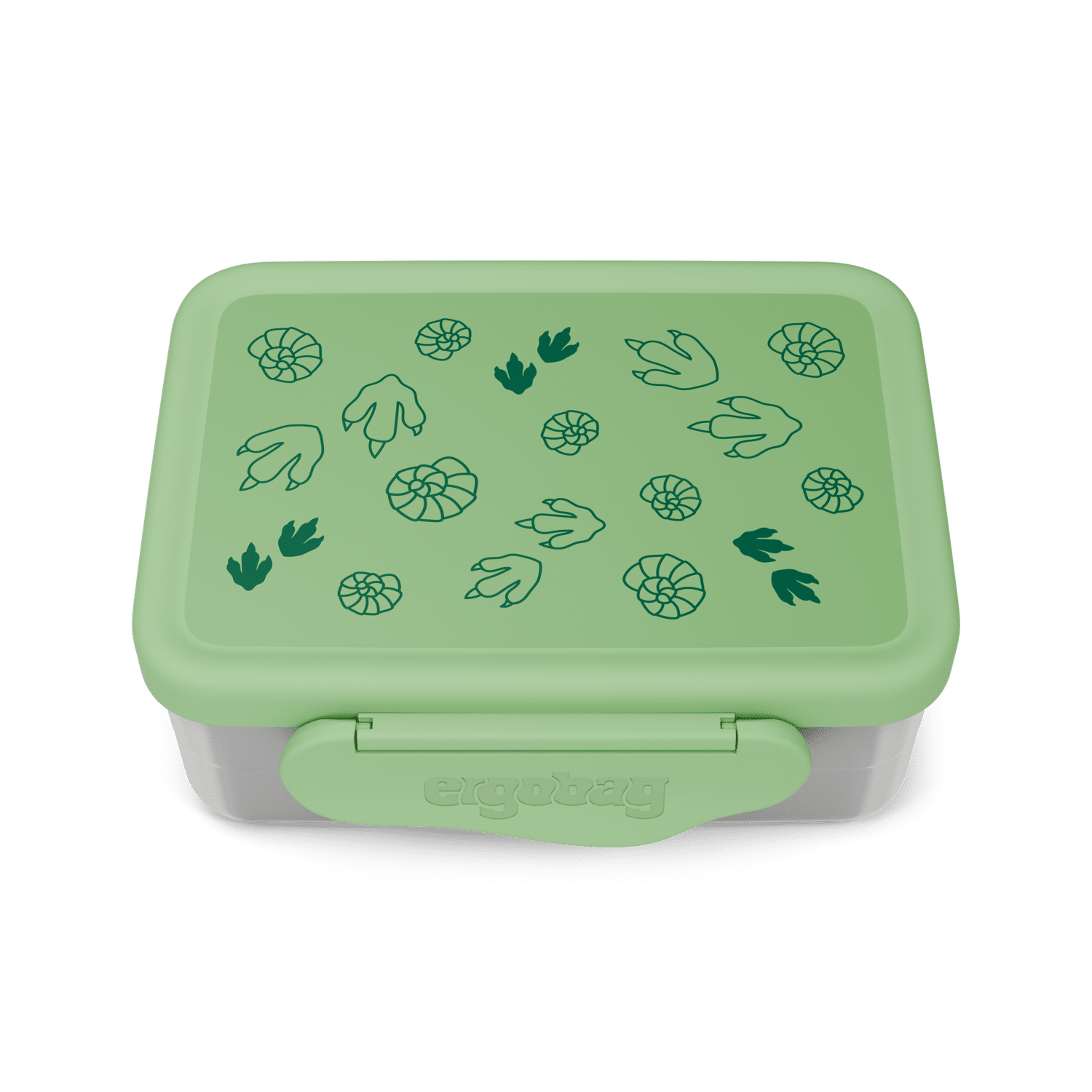 Ergobag - Edelstahl Brotdose Dschungel Grün von Ergobag