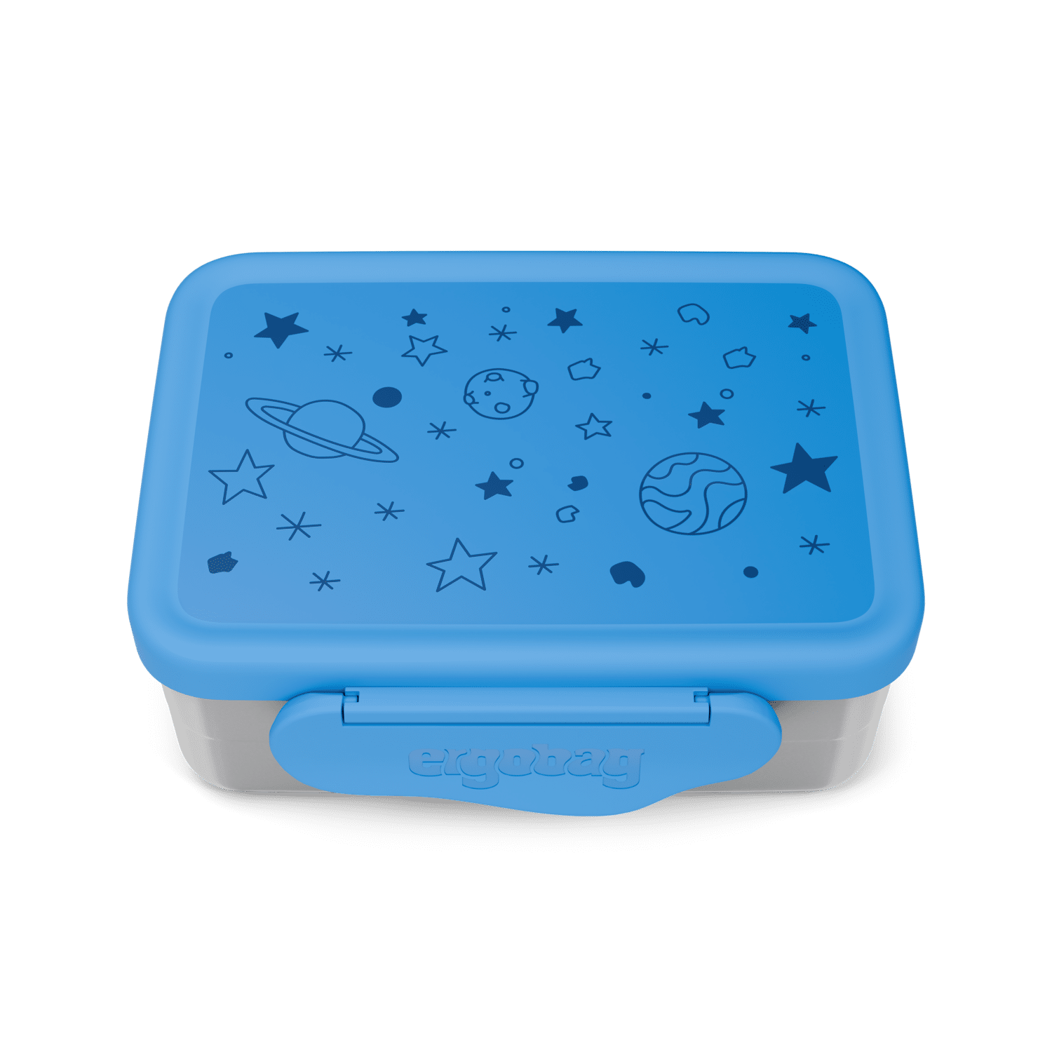 Ergobag - Edelstahl Brotdose Sterne Blau - Gr. - 2 von Ergobag