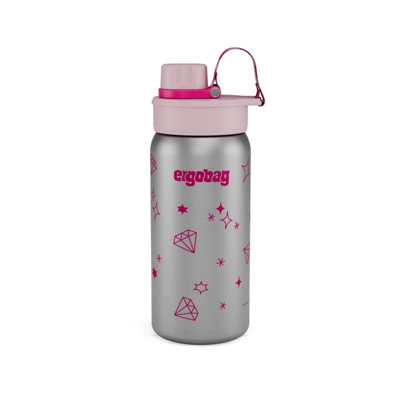 Ergobag - Edelstahl Trinkflasche Glitzer Pink von Ergobag