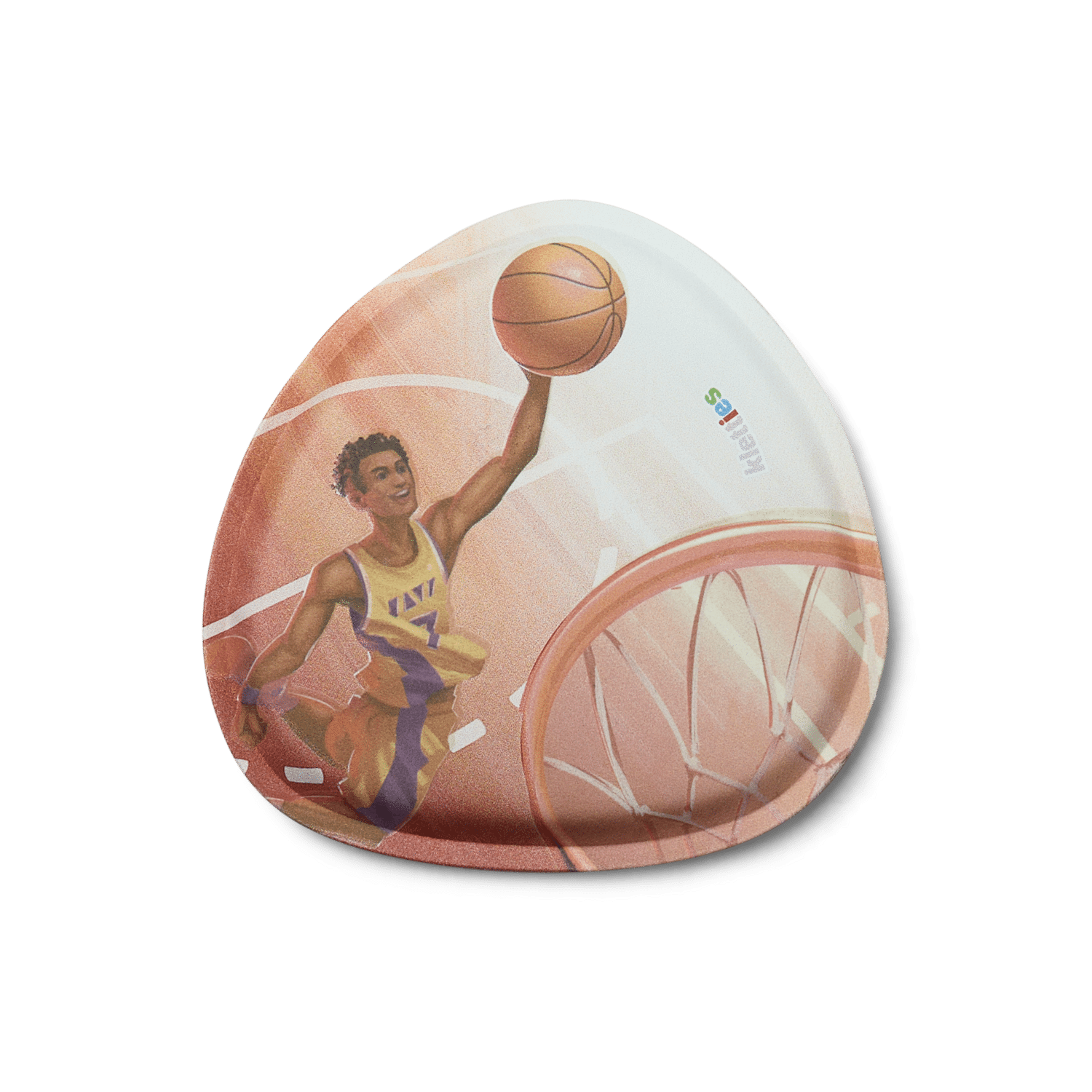 Ergobag - Glow in the Dark Klettie Basketball Gelb, Rot von Ergobag