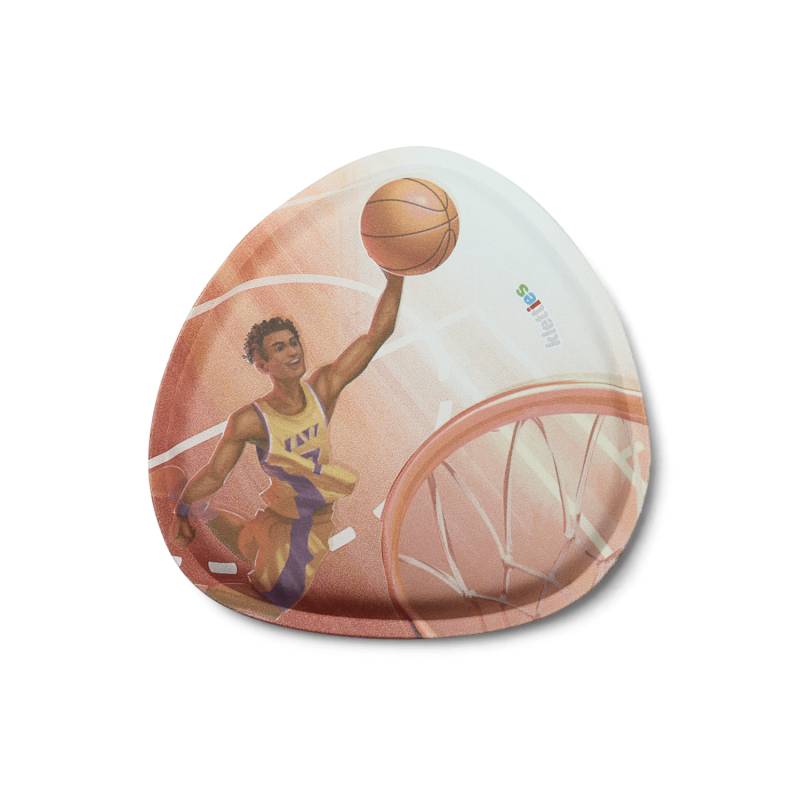 Ergobag - Glow in the Dark Klettie Basketball Gelb, Rot von Ergobag