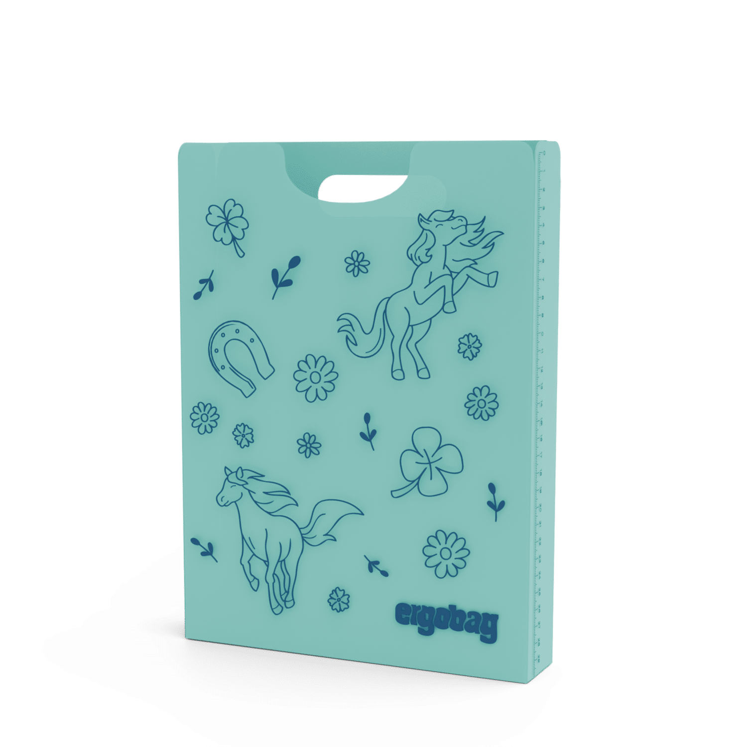 Ergobag - Heftebox Pferd Türkis von Ergobag