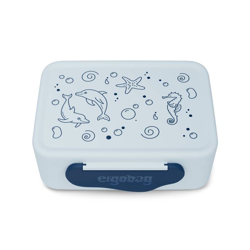 Ergobag - Kunststoff Brotdose Delfin Blau von Ergobag