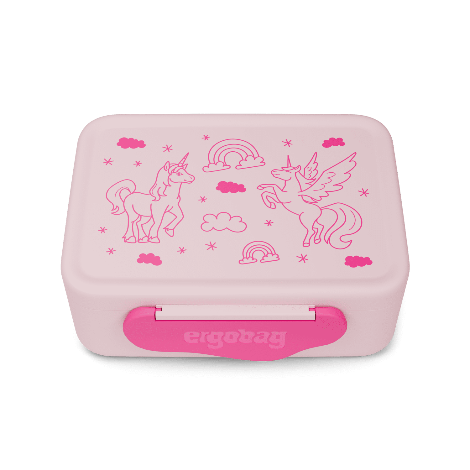 Ergobag - Kunststoff Brotdose Einhorn Pink von Ergobag