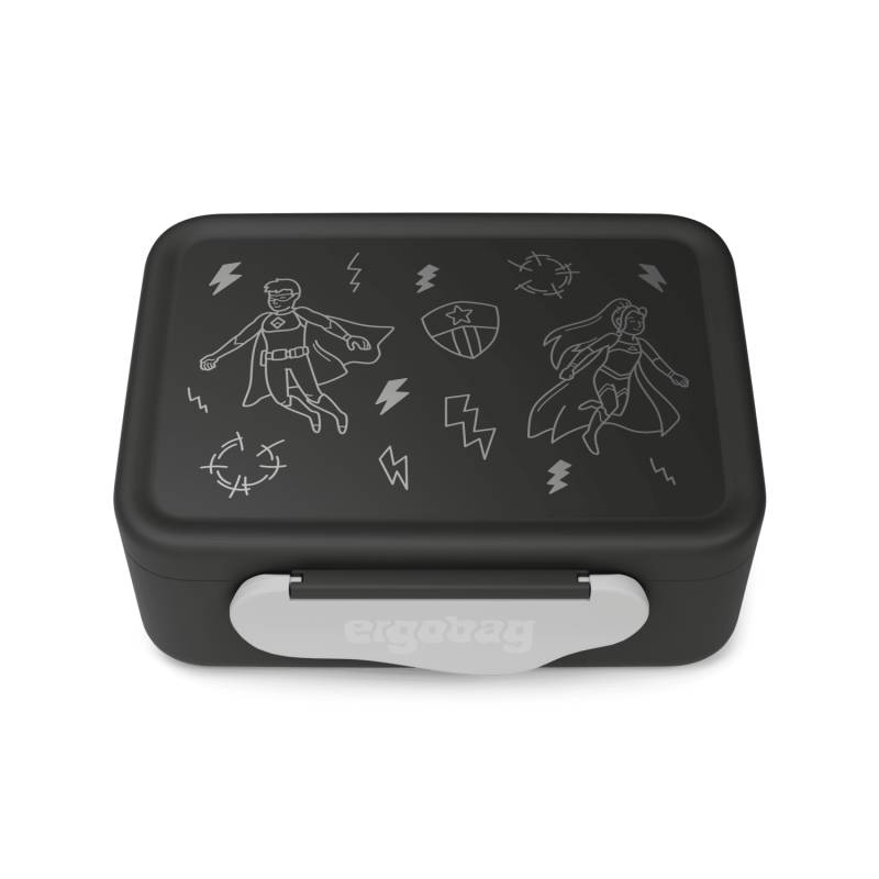 Ergobag - Kunststoff Brotdose Superheld Schwarz von Ergobag