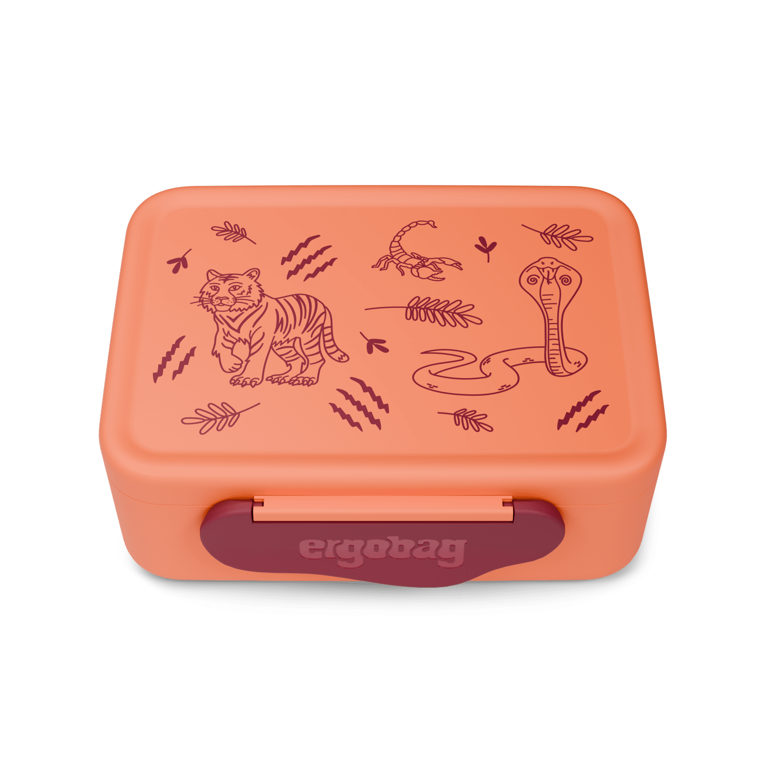 Ergobag - Kunststoff Brotdose Tiger Orange von Ergobag