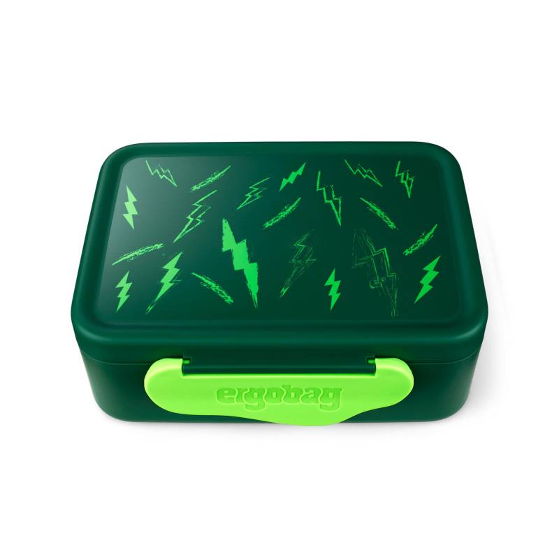 Ergobag - Kunststoff-Brotdosen Blitze dunkelgrün von Ergobag