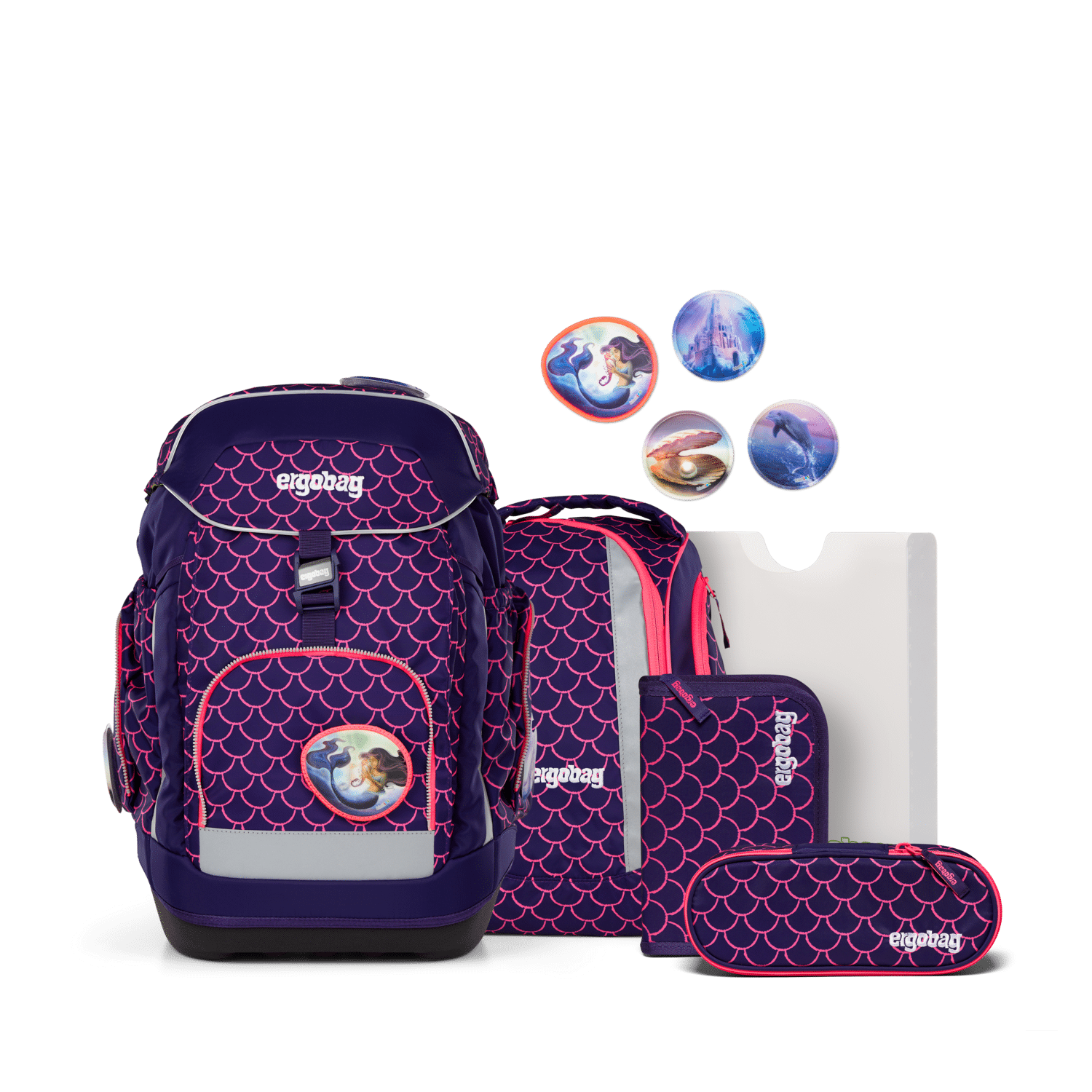 Ergobag - Maxi Set PerlentauchBär lila von Ergobag