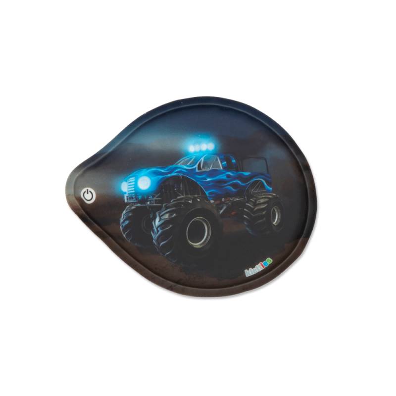 Ergobag - ergobag Blinkie-Klettie (1-tlg.) Monstertruck Braun - Gr. - One Size von Ergobag