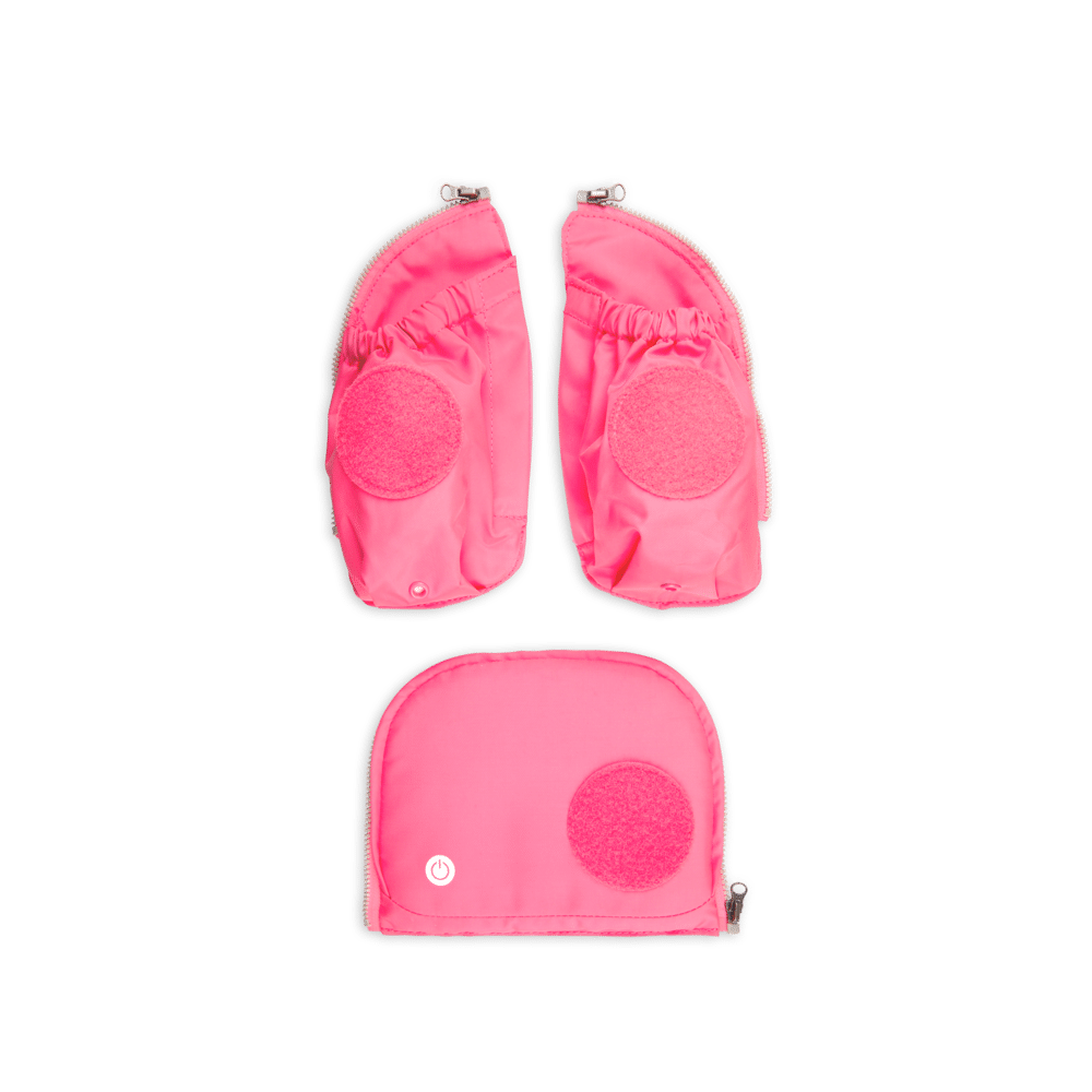 Ergobag - ergobag Fluo LED Seitentaschen-Set Pink Pink von Ergobag