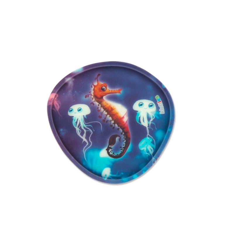 Ergobag - ergobag Glow in the Dark Klettie (1-tlg.) Seepferdchen Bunt - Gr. - One Size von Ergobag