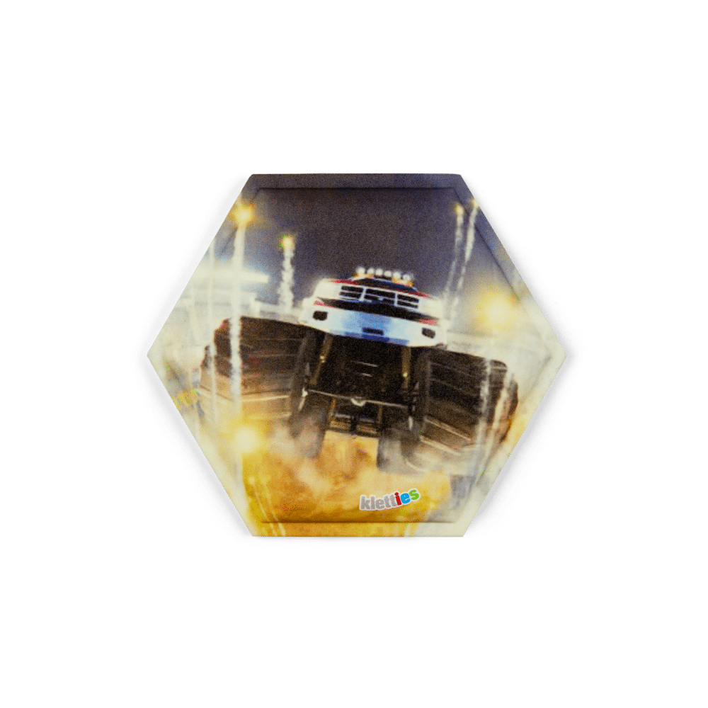 Ergobag - ergobag Glow in the Dark Klettie Monstertruck Bunt - Gr. - One Size von Ergobag