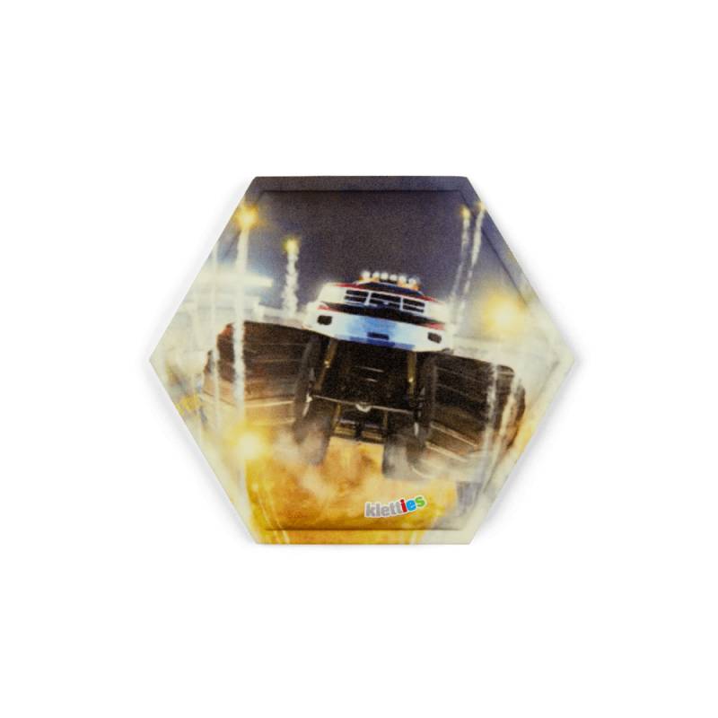 Ergobag - ergobag Glow in the Dark Klettie Monstertruck Bunt - Gr. - One Size von Ergobag