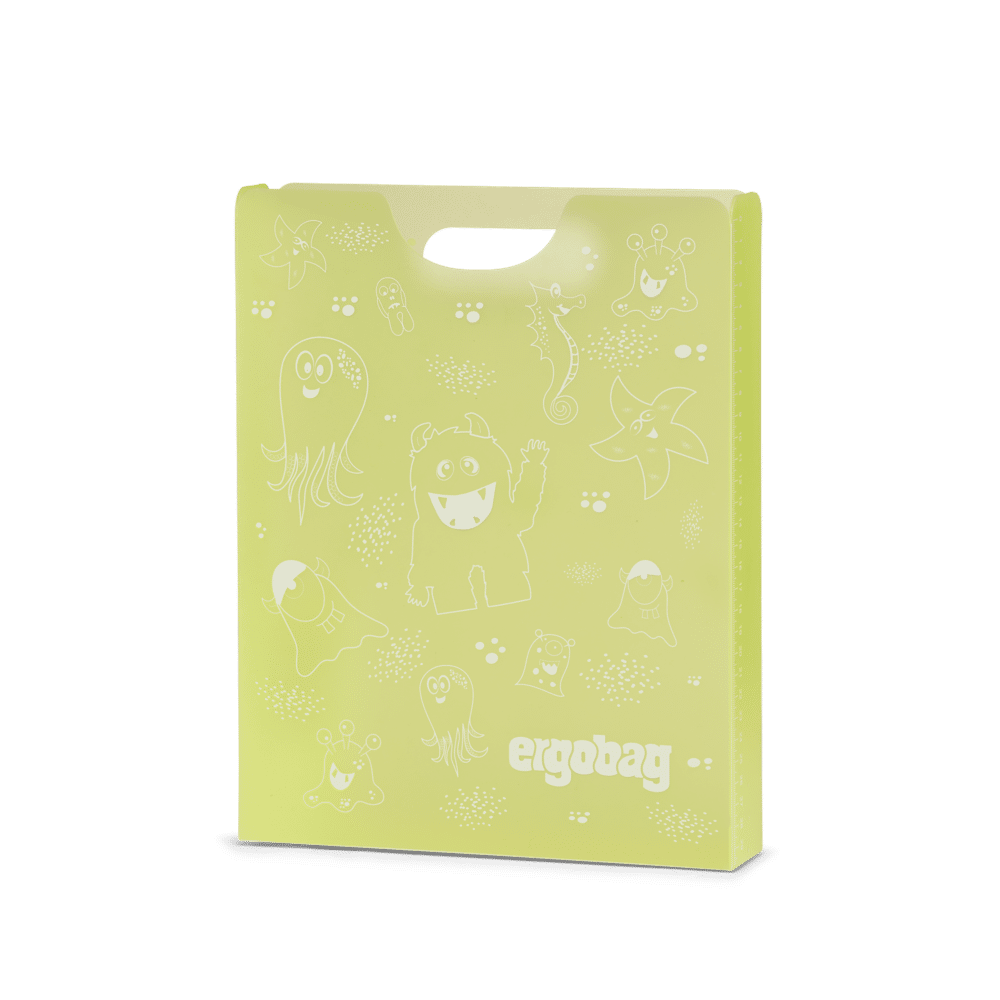 Ergobag - ergobag Heftebox Monster Gelb Gelb - Gr. - One Size von Ergobag