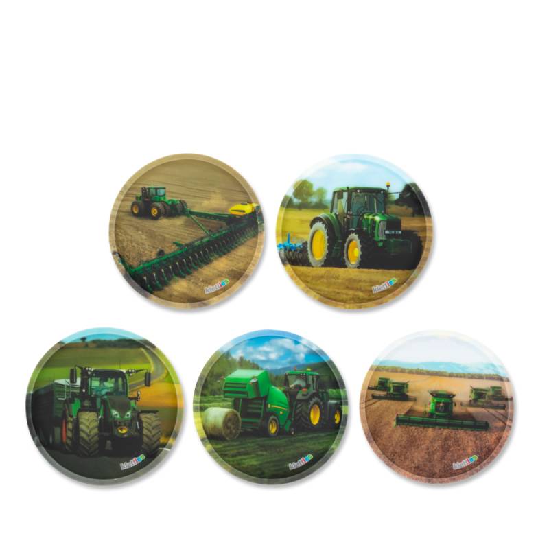 Ergobag - ergobag Klettie-Set (5-tlg.) MATT Landmaschinen Bunt - Gr. - One Size von Ergobag