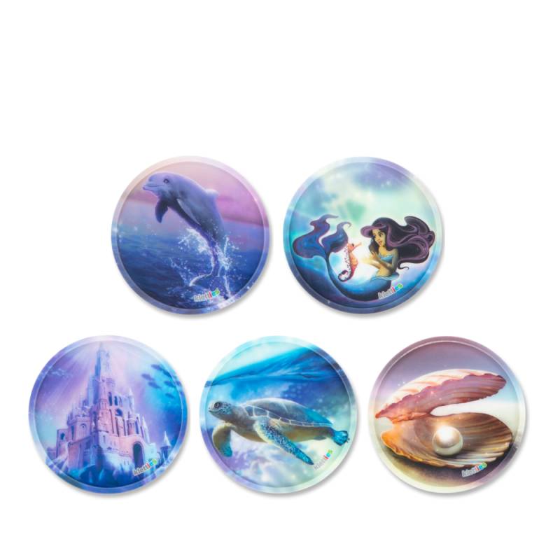 Ergobag - ergobag Klettie-Set (5-tlg.) MATT Meerjungfrauen Bunt - Gr. - One Size von Ergobag