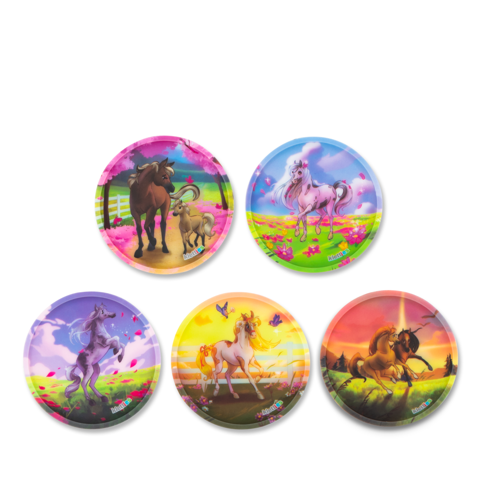 Ergobag - ergobag Klettie-Set Ponyhof Grün - Gr. - One Size von Ergobag