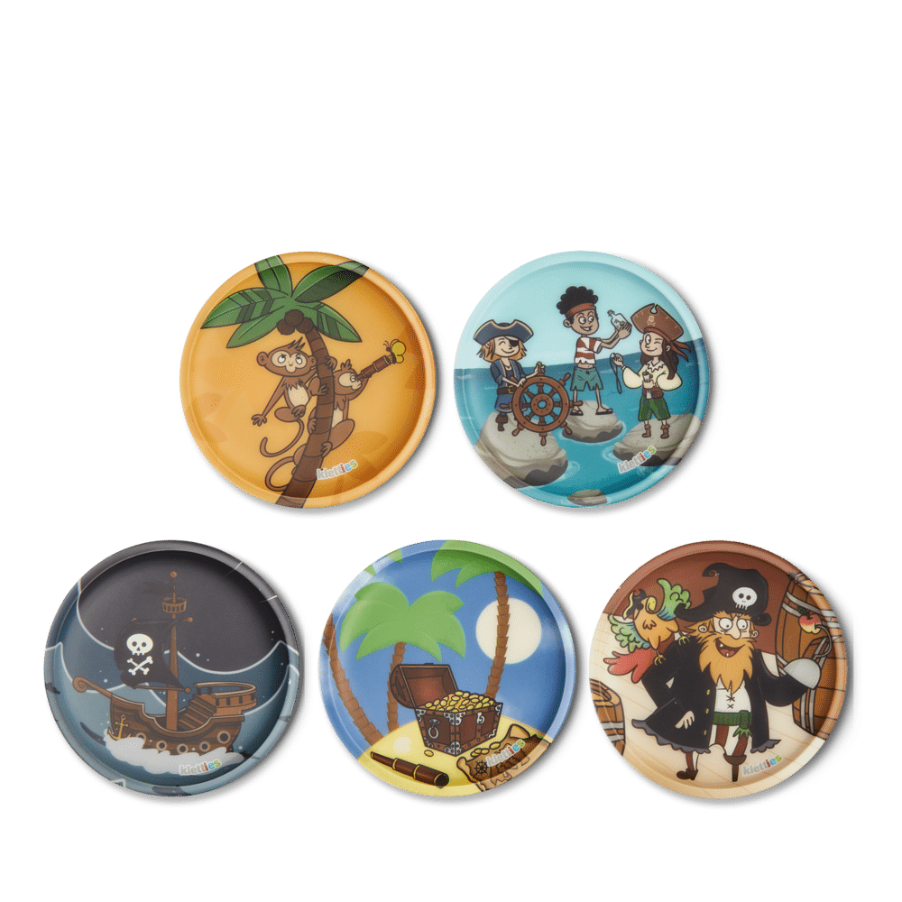 Ergobag - ergobag Klettie-Set Schatzjäger Bunt - Gr. - One Size von Ergobag