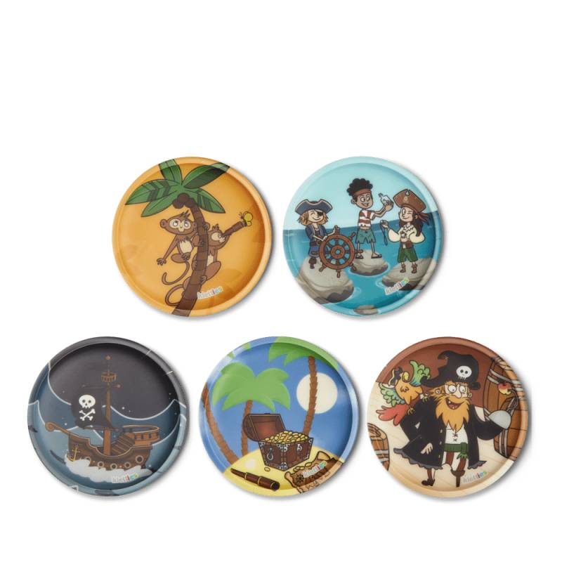 Ergobag - ergobag Klettie-Set Schatzjäger Bunt - Gr. - One Size von Ergobag