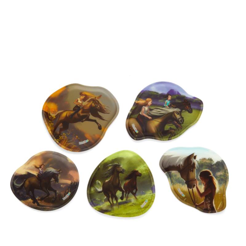 Ergobag - ergobag Kontur Klettie Set Wilde Pferdefreunde Bunt - Gr. - One Size von Ergobag