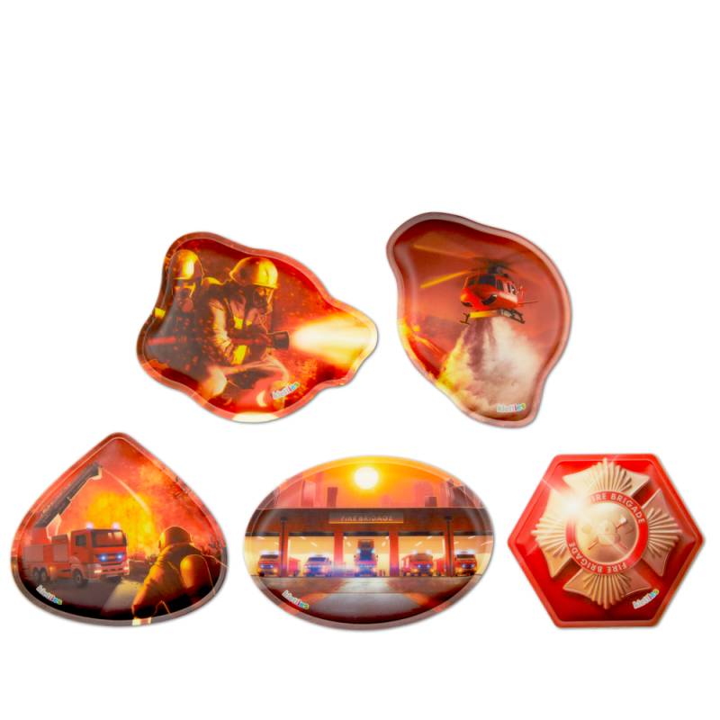 Ergobag - ergobag Kontur Kletties-Set Feuerwehr Bunt - Gr. - One Size von Ergobag