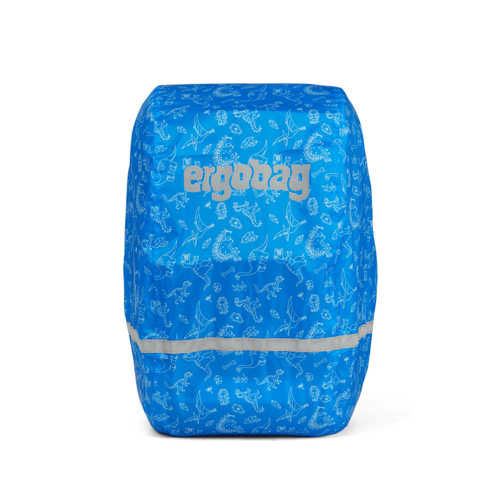 Ergobag - ergobag Regencape Dinos Blau - Gr. - One Size von Ergobag