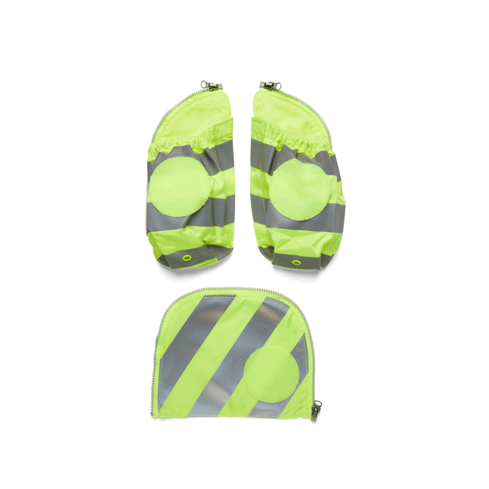 Ergobag - ergobag Seitentaschen Zip-Set mit Reflektorstreifen Gelb Gelb von Ergobag