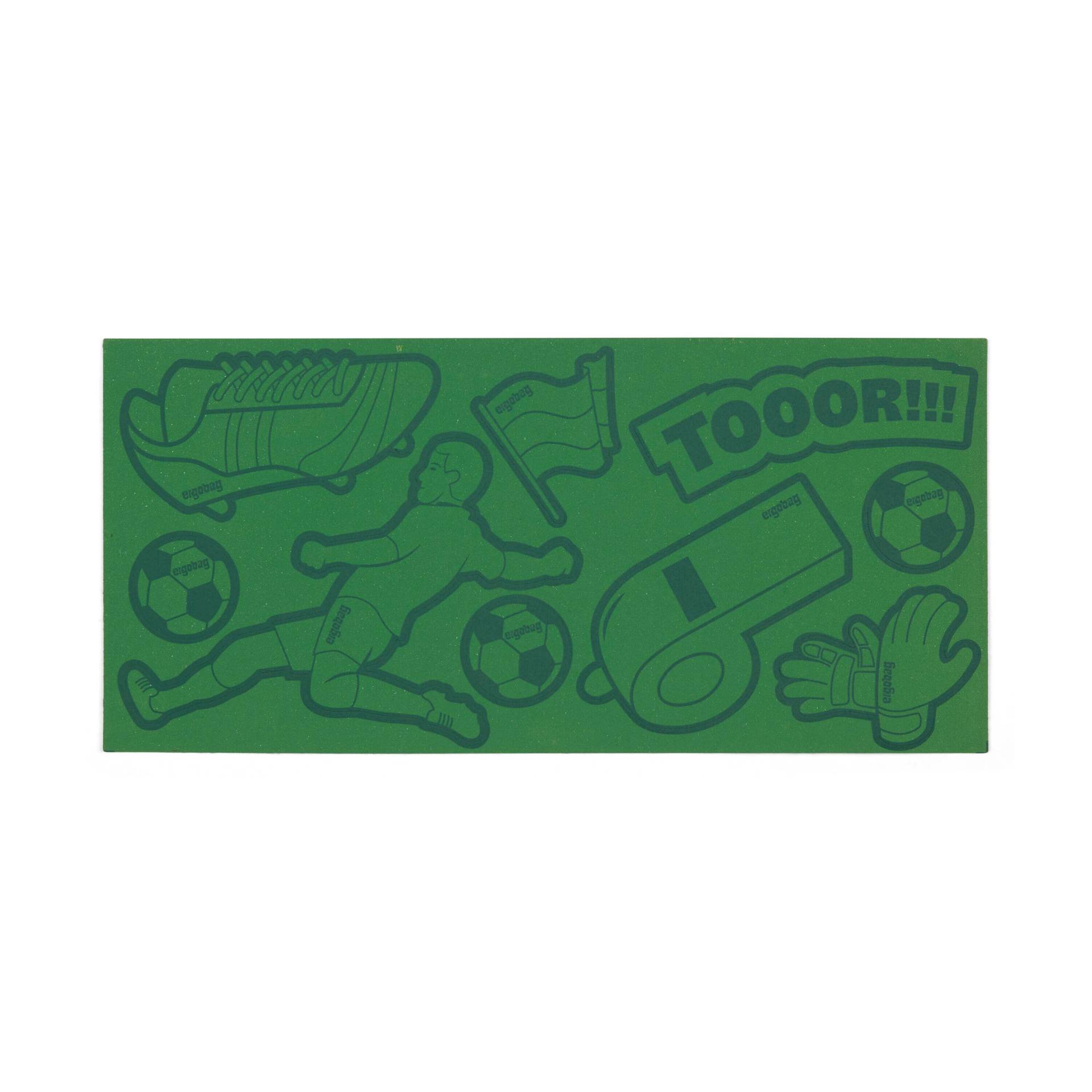 Ergobag - ergobag Sticker Set (10pcs) Reflexie-Sticker Set Fußball von Ergobag
