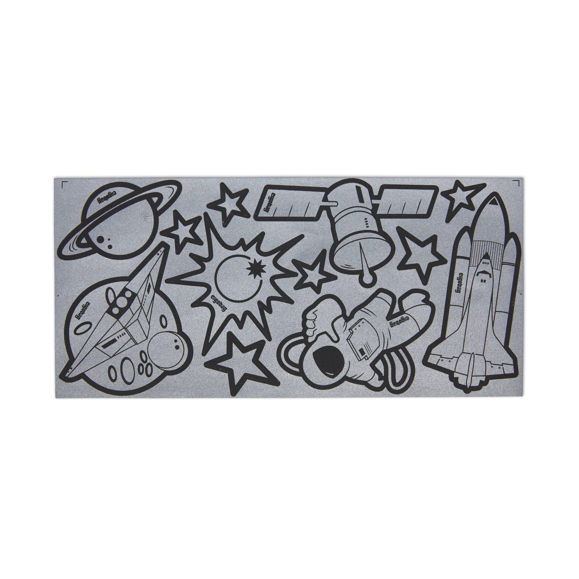 Ergobag - ergobag Sticker Set (10pcs) Reflexie-Sticker Set Weltall von Ergobag