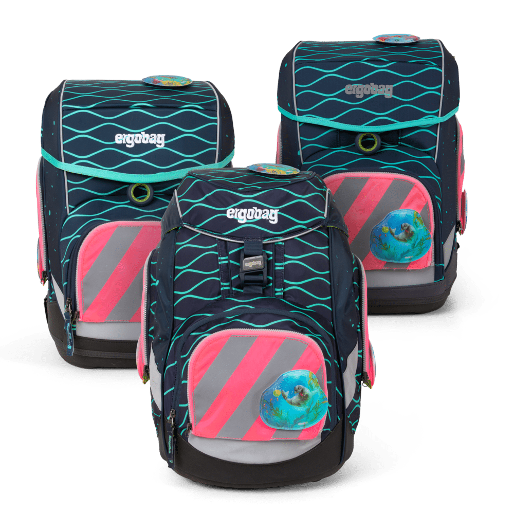 Ergobag - ergobag Zip-Set mit Reflektorstreifen Pink Pink von Ergobag