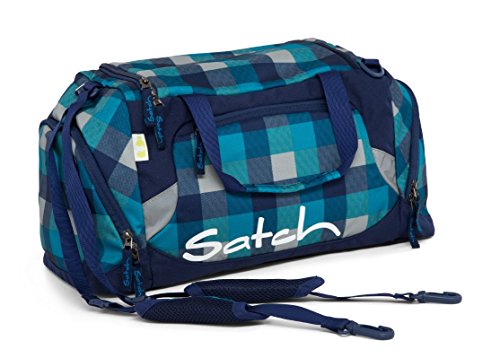 SATCH Blister Kinder-Rucksack, Karo Blau Türkis von Satch