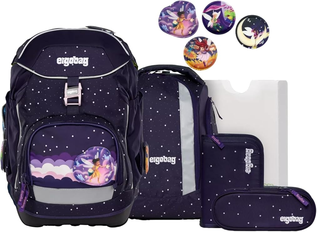 Schulrucksack Pack Set 6tlg. SternguckBär Lila von Ergobag