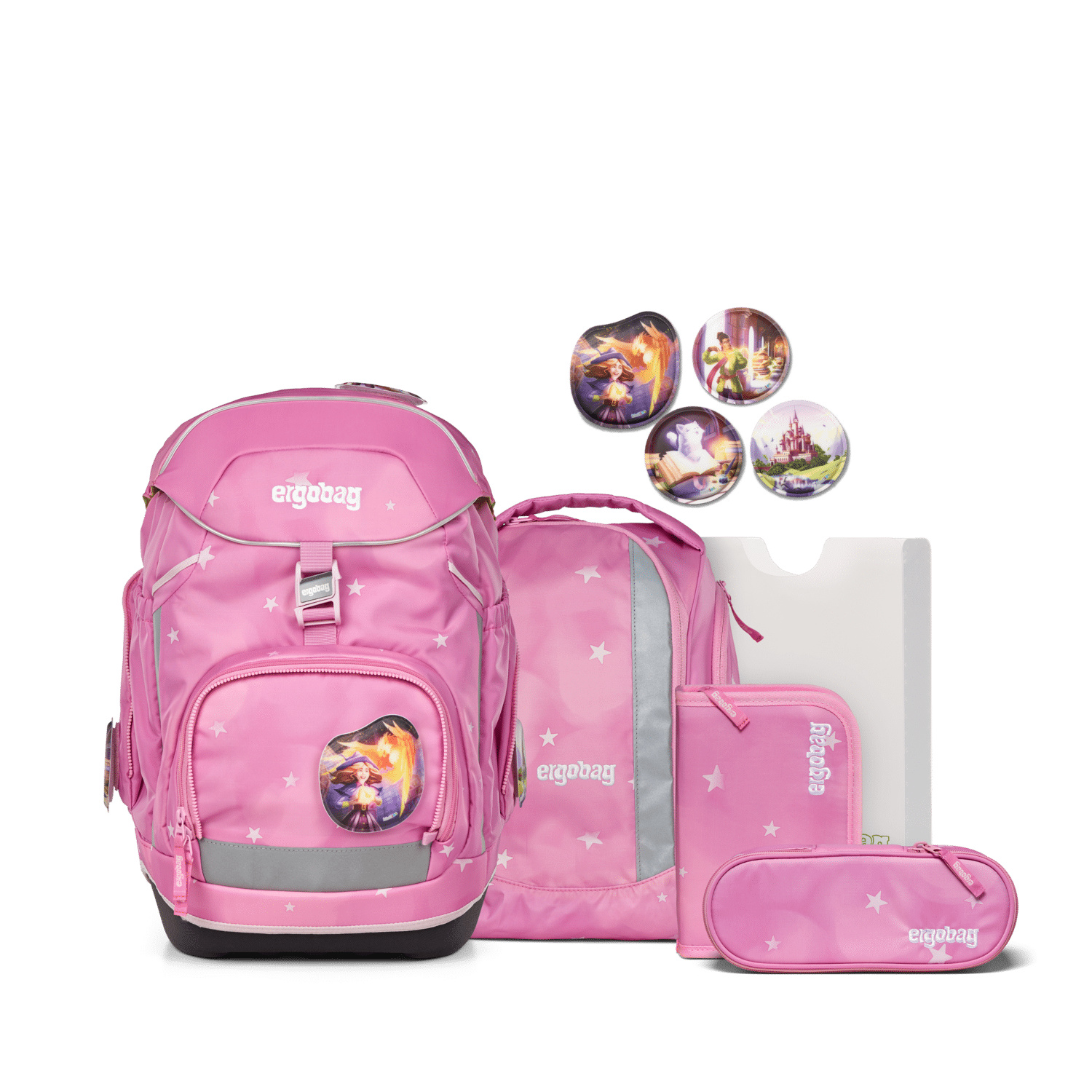 Schulrucksack Pack Set 6tlg. WolkenzauBär Pink von Ergobag