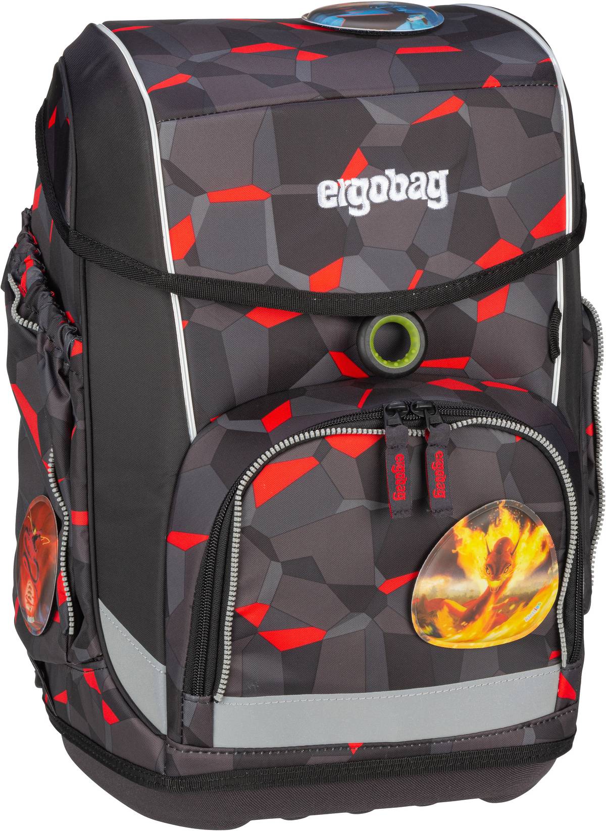 ergobag cubo Set  in Schwarz (19 Liter), Schulranzen von Ergobag