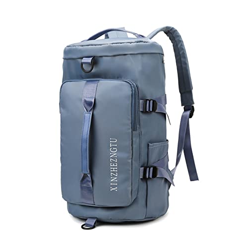 Ergocar Leichtes Wasserdichtes Wanderrucksack Damen Reisetasche, Mit Schuhbeutel Herren Rucksack Trekkingrucksack Reiserucksack Outdoorrucksack Sporttasche Weichgepäck, Blau von Ergocar