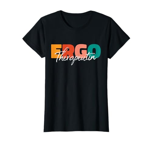 Ergotherapeutin Berufe Store Damen Ergotherapeutin Retro T-Shirt Schwarz XS von Ergotherapeutin Berufe Store