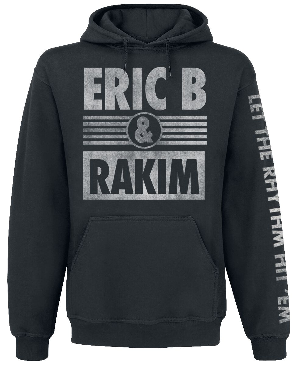 Eric B. & Rakim Logo Kapuzenpullover schwarz in L von Eric B. & Rakim