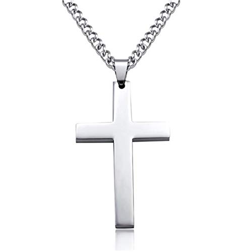 Ericetion Metallkreuz Anhänger Kette Halskette Christus Kruzifix Kreuz Für Männer Frauen Gebet Anhänger Anhänger von Ericetion