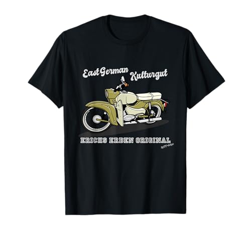 Erichs Erben Herren T-Shirt Schwarz S Retro Klassische Passform Halbarm Crew Neck Erichs Erben Herren T-Shirt Schwarz S Retro Klassische Passform Halbarm Crew Neck von Erichs Erben