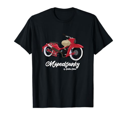 Erichs Erben Mopedjunky Simson Star T-Shirt, Damen, Frauen, Halbarm, T-Shirt, Motorrad-T-Shirt, Schwarz, S Erichs Erben Mopedjunky Simson Star T-Shirt, Damen, Frauen, Halbarm, T-Shirt, Motorrad-T-Shirt, Schwarz, S von Erichs Erben