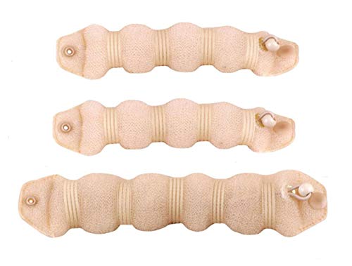 Set mit 3 Beige Magic Hair Ring Styler Hot Hair Donut Bun Maker Styler Twist Ring Former Shaper Hair Curler Accessoire für Frauen Damen Mädchen (1 groß + 2 klein) von ericotry