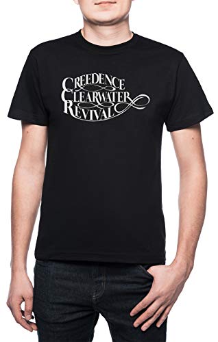 Creedence Clearwater Revival Herren T-Shirt Rundhals Schwarz Kurzarm Größe XXL Men's Black T-Shirt XX-Large Size XXL Creedence Clearwater Revival Herren T-Shirt Rundhals Schwarz Kurzarm Größe XXL Men's Black T-Shirt XX-Large Size XXL von Erido