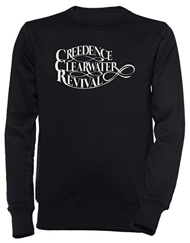Creedence Clearwater Revival Unisex Herren Damen Jumper Sweatshirt Pullover Schwarz Größe M Men's Women's Jumper Black T-Shirt Medium Size M von Erido