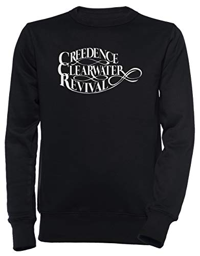 Creedence Clearwater Revival Unisex Herren Damen Jumper Sweatshirt Pullover Schwarz Größe XL Men's Women's Jumper Black T-Shirt X-Large Size XL von Erido