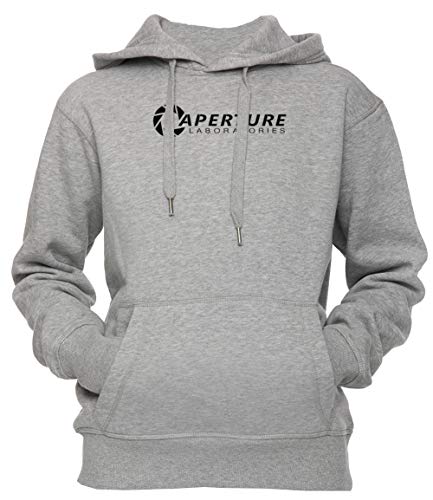 Erido Aperture Laboratories Unisex Herren Damen Kapuzenpullover Sweatshirt Pullover Grau Größe XL Men's Women's Hoodie Sweatshirt Grey X-Large Size XL von Erido